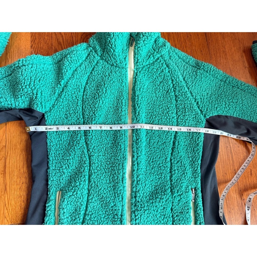 Cabela's Sarasota plush full zip Sherpa jacket women's green small - Picture 7 of 9